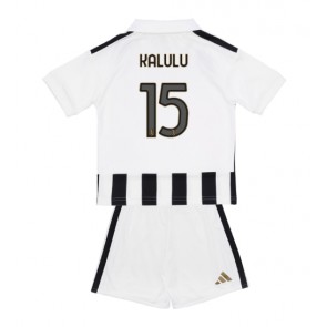 Juventus Pierre Kalulu #15 Hjemmebanetrøje Børn 2026-27 Kortærmet (+ Korte bukser)
